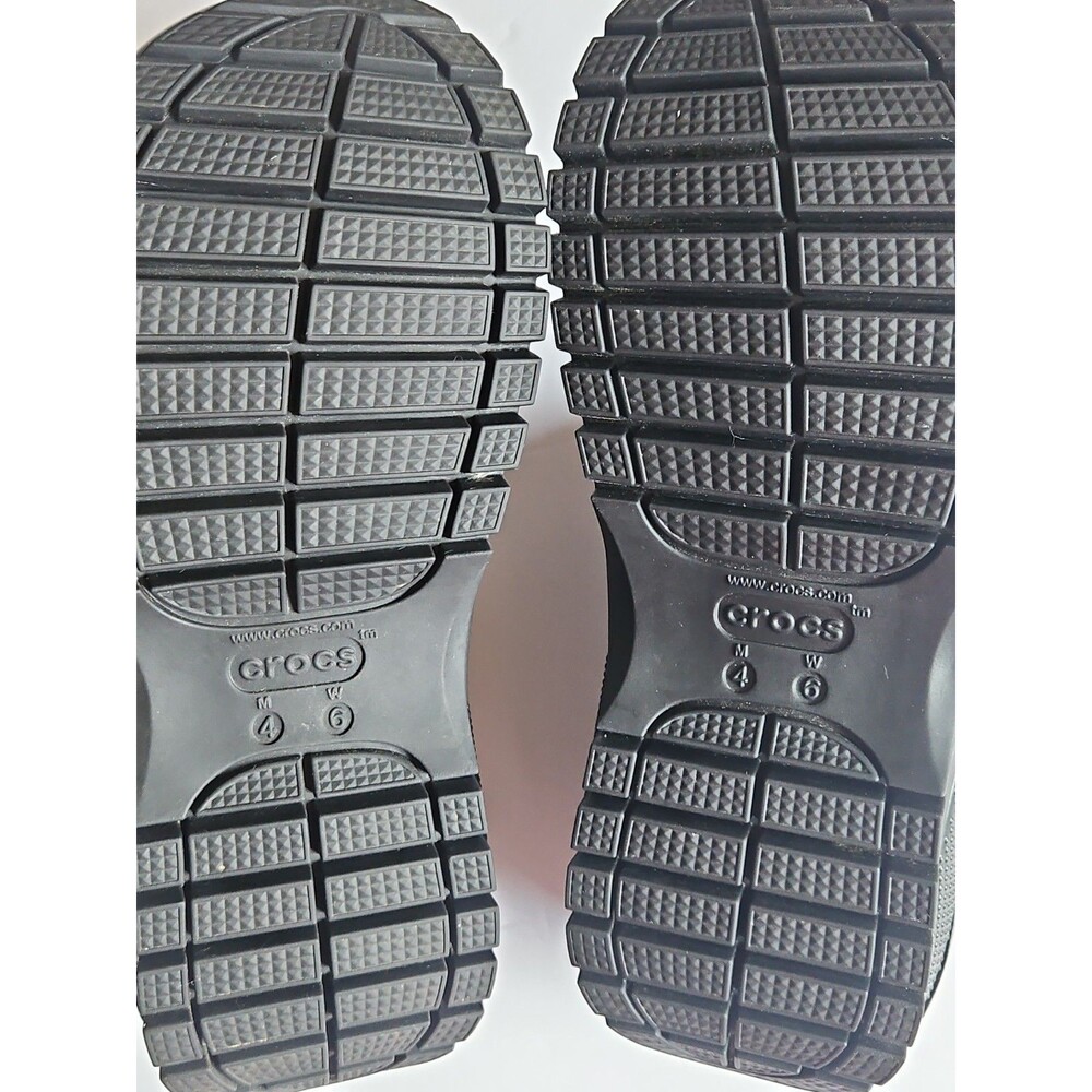 Crocs Classic Mega Crush Black Platform Sandals US 6 - Picture 7 of 9